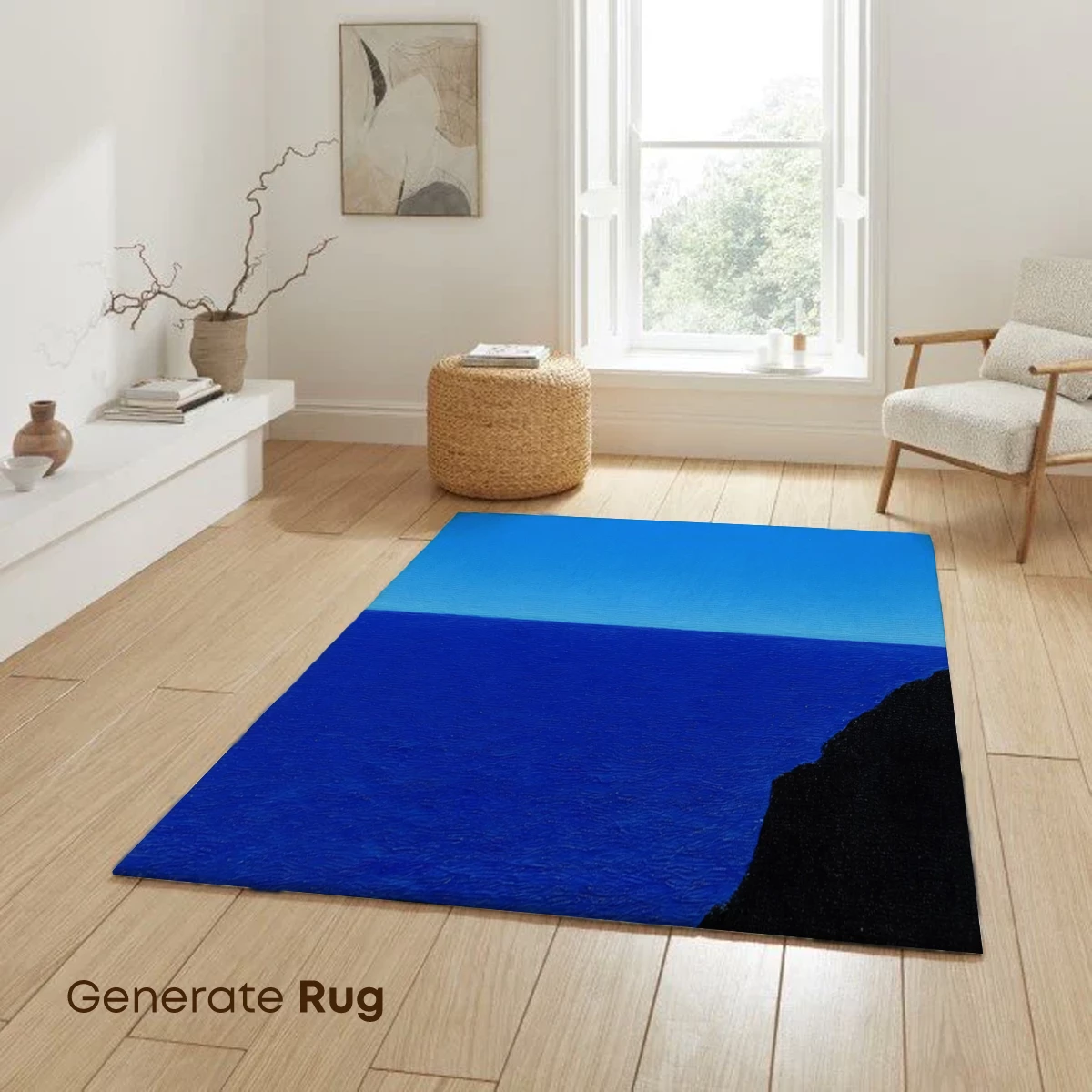 Crimson Crescent Over Abyssal Blue - Image 6