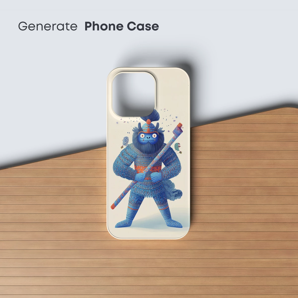 Blue Beast Warrior: Mythical Folklore Art - Image 3