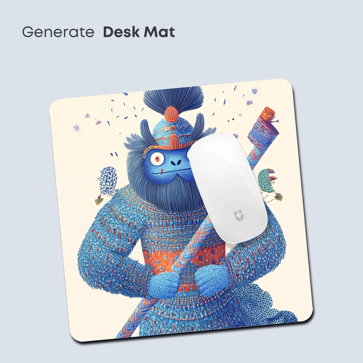 Blue Beast Warrior: Mythical Folklore Art - Image 4