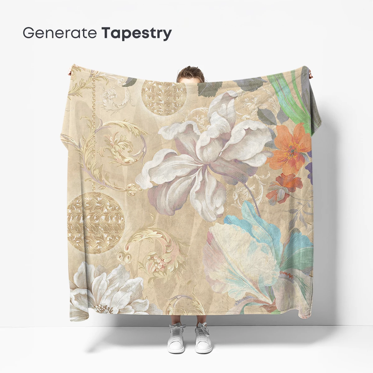 Ethereal Floral Symphony in Pastel Hues - Image 5