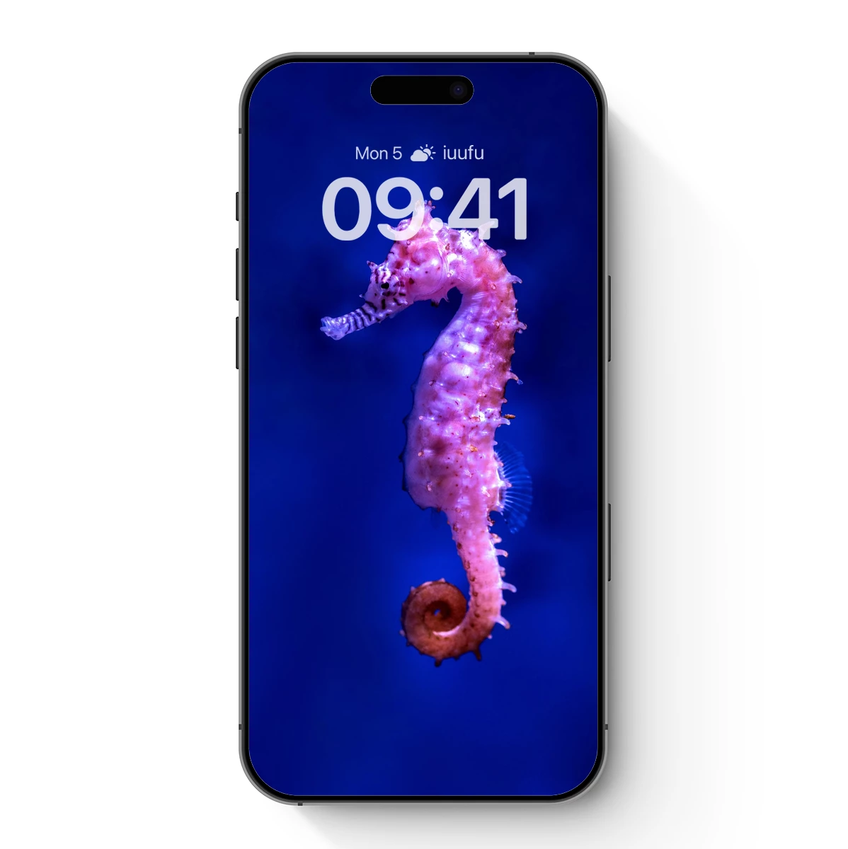 Glowing Seahorse in Abyssal Depths