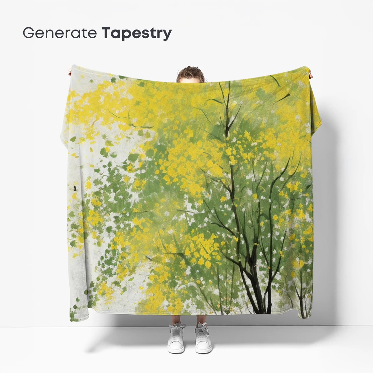 Golden Canopy Whisper: A Solitary Stroll Under Spring's Embrace - Image 5