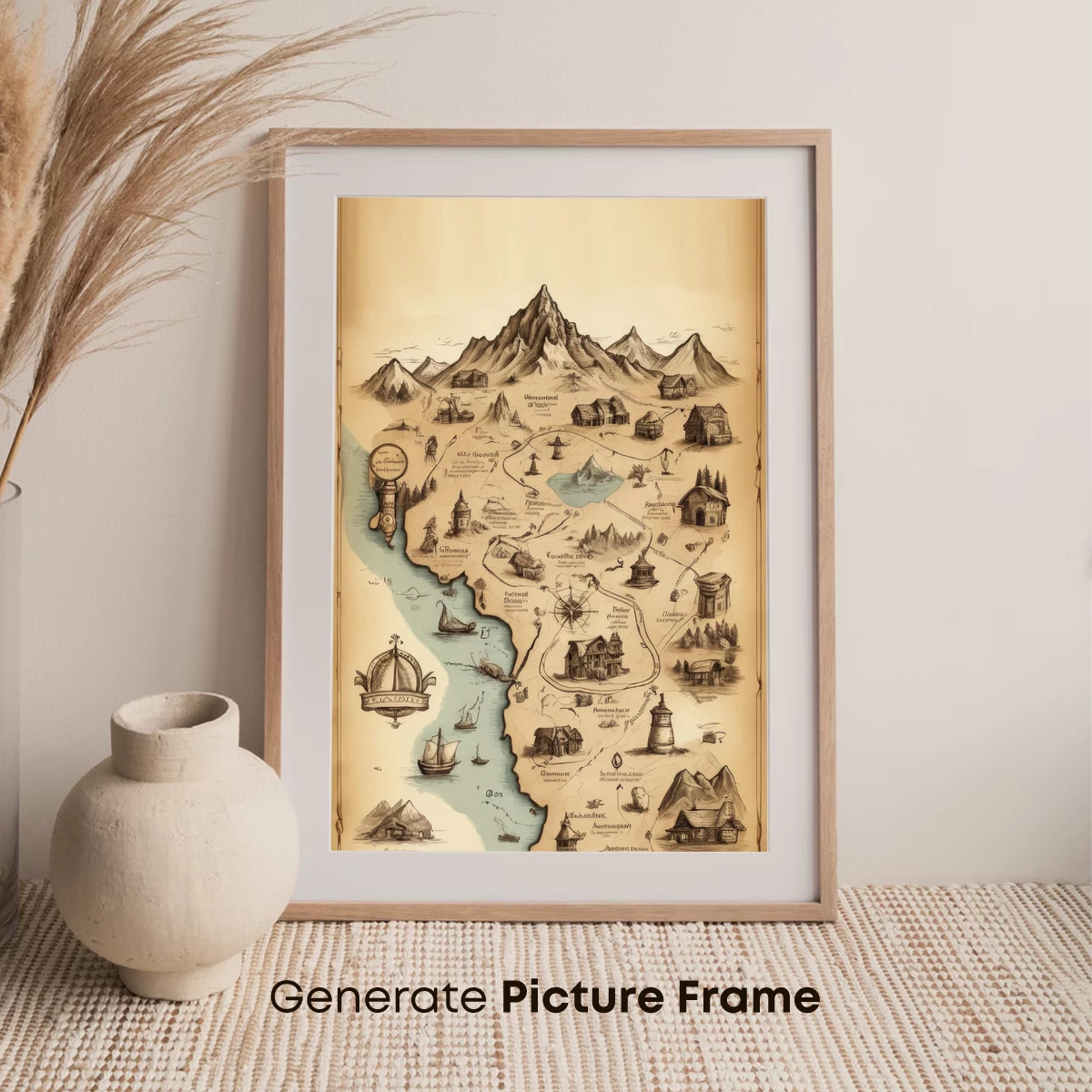 Fantasy Map of Eldoria: A Medieval Adventure - Image 7