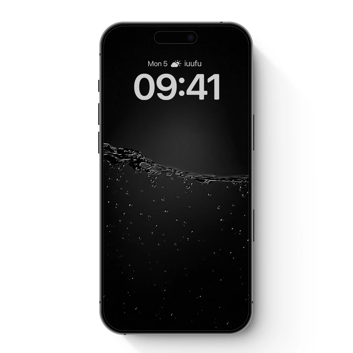 Ethereal Water Veil: Dark Minimalist Artistry