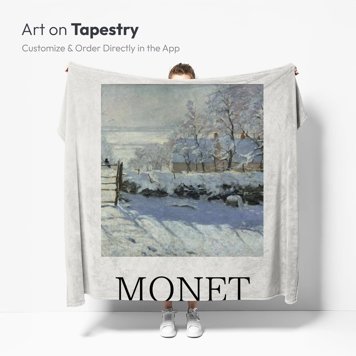 Monet's Snowy Serenity: 'La Pie' Winter Landscape - Image 5
