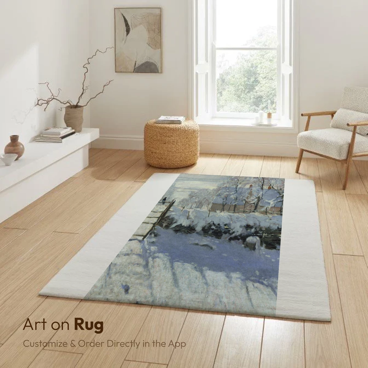 Monet's Snowy Serenity: 'La Pie' Winter Landscape - Image 6
