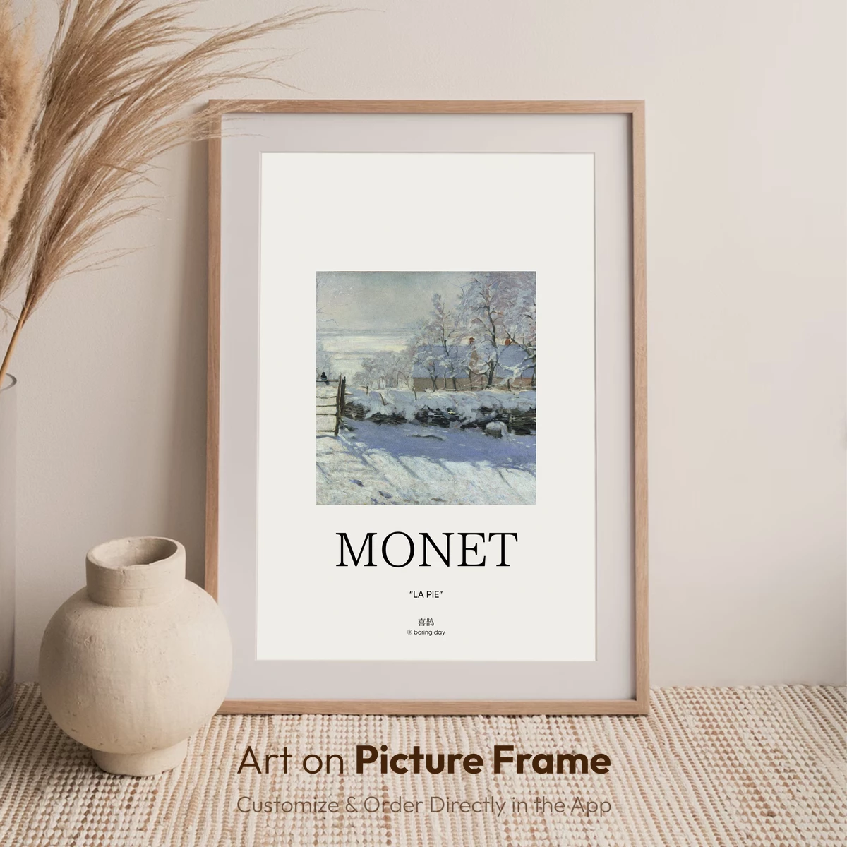 Monet's Snowy Serenity: 'La Pie' Winter Landscape - Image 7
