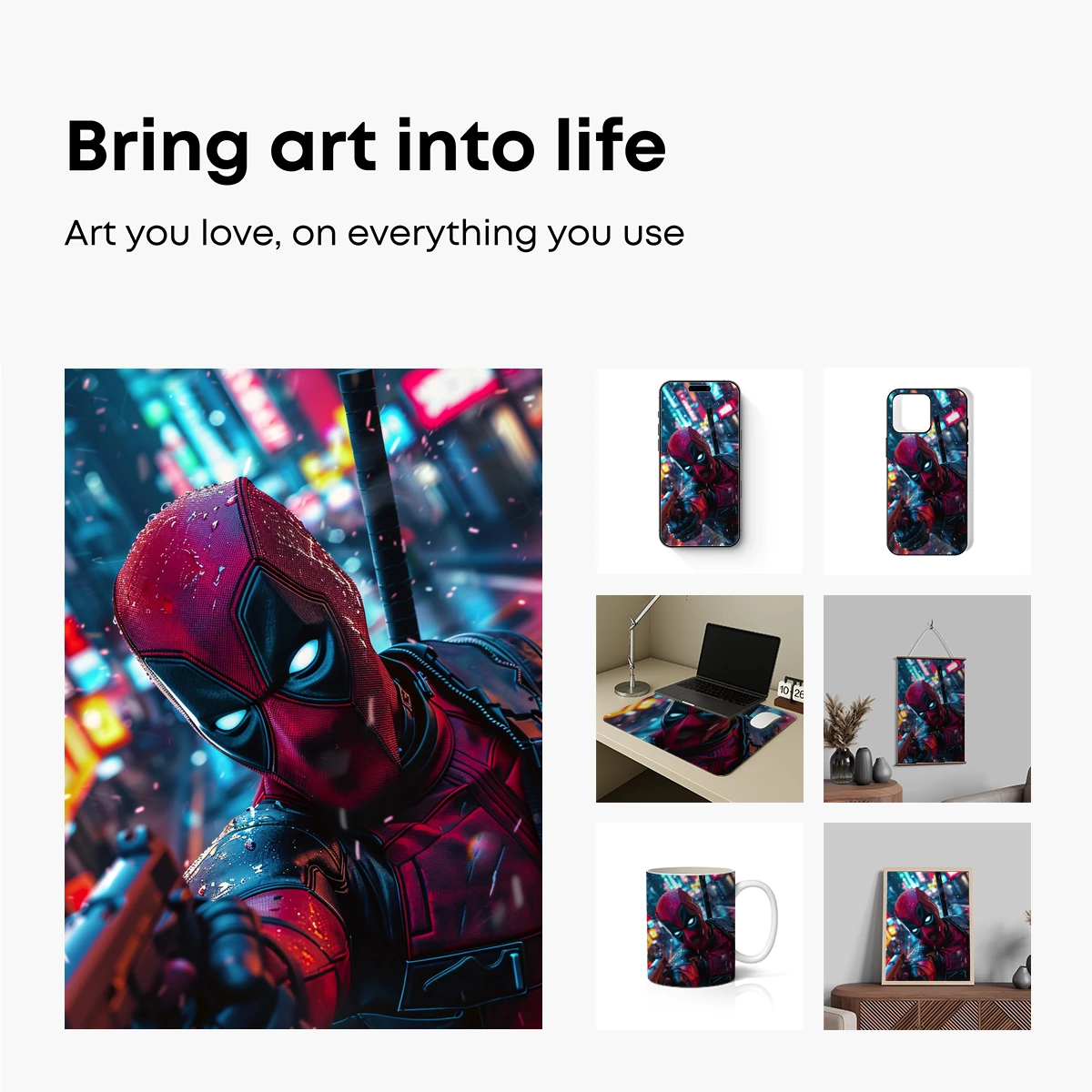 Cyberpunk Deadpool: Neon Night Vigilante - Image 2