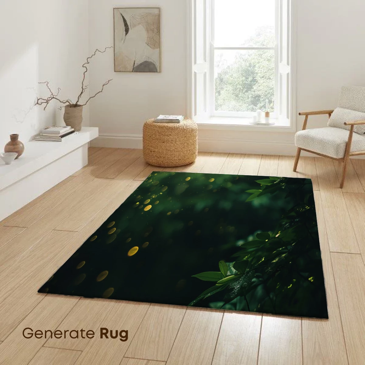 Enchanted Forest Glow: Mystical Light and Lush Greenery - Image 6