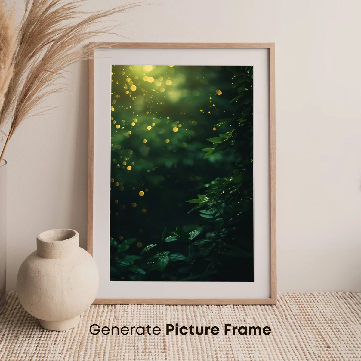 Enchanted Forest Glow: Mystical Light and Lush Greenery - Image 7