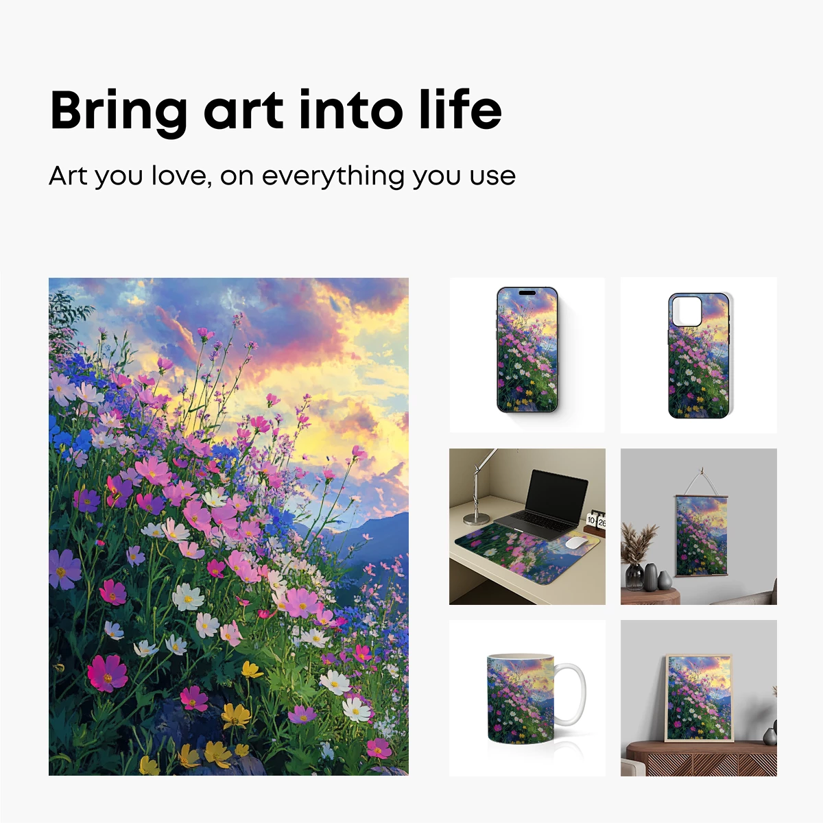 Enchanted Floral Symphony at Sunset - Image 2