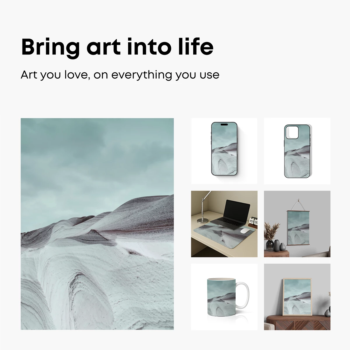 Eternal Snow Waves: A Landscape of Serenity - Image 2