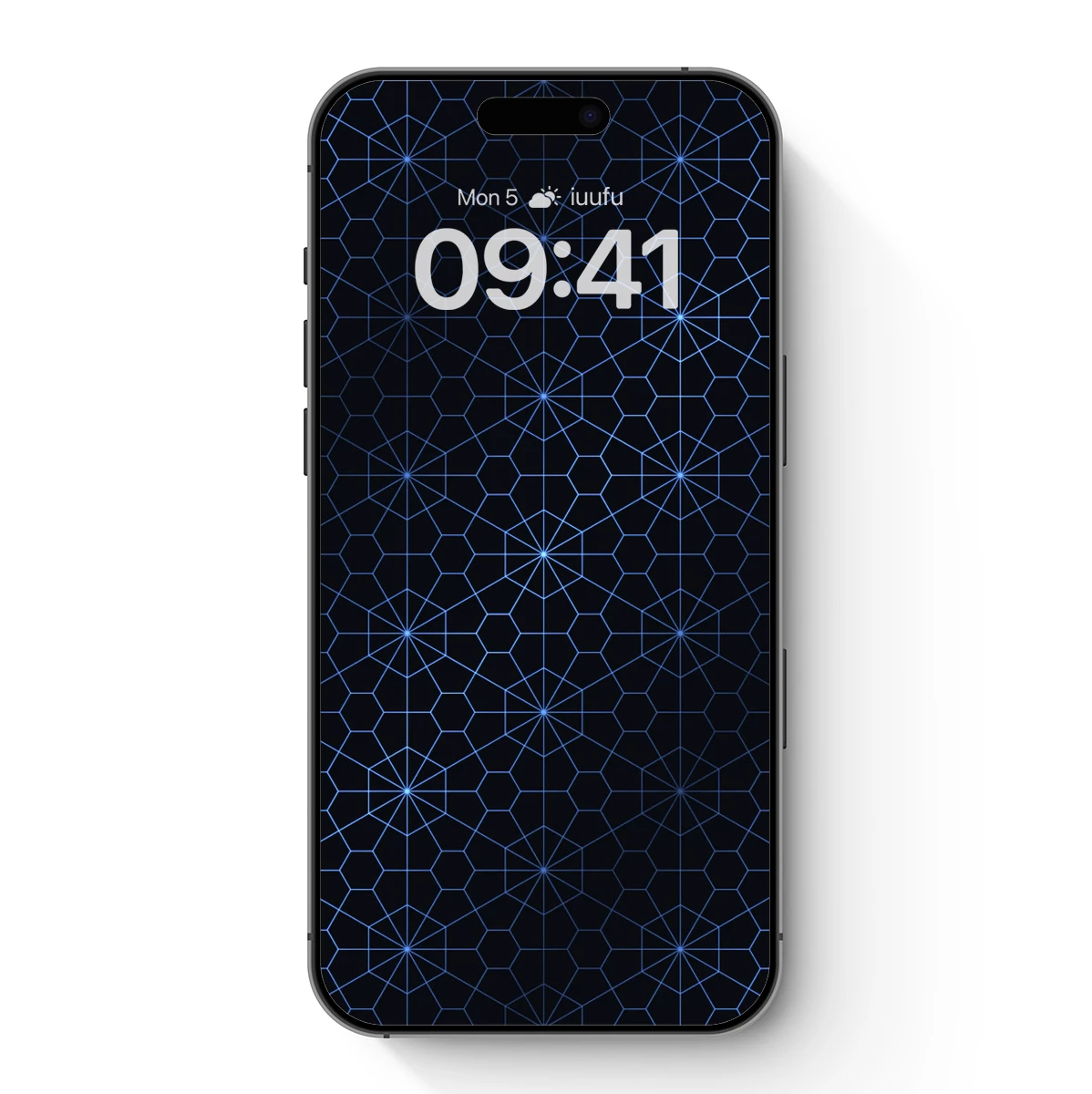 Hexagonal Infinity: Blue Geometric Elegance Hexagonal Infinity: Blue Geometric Elegance