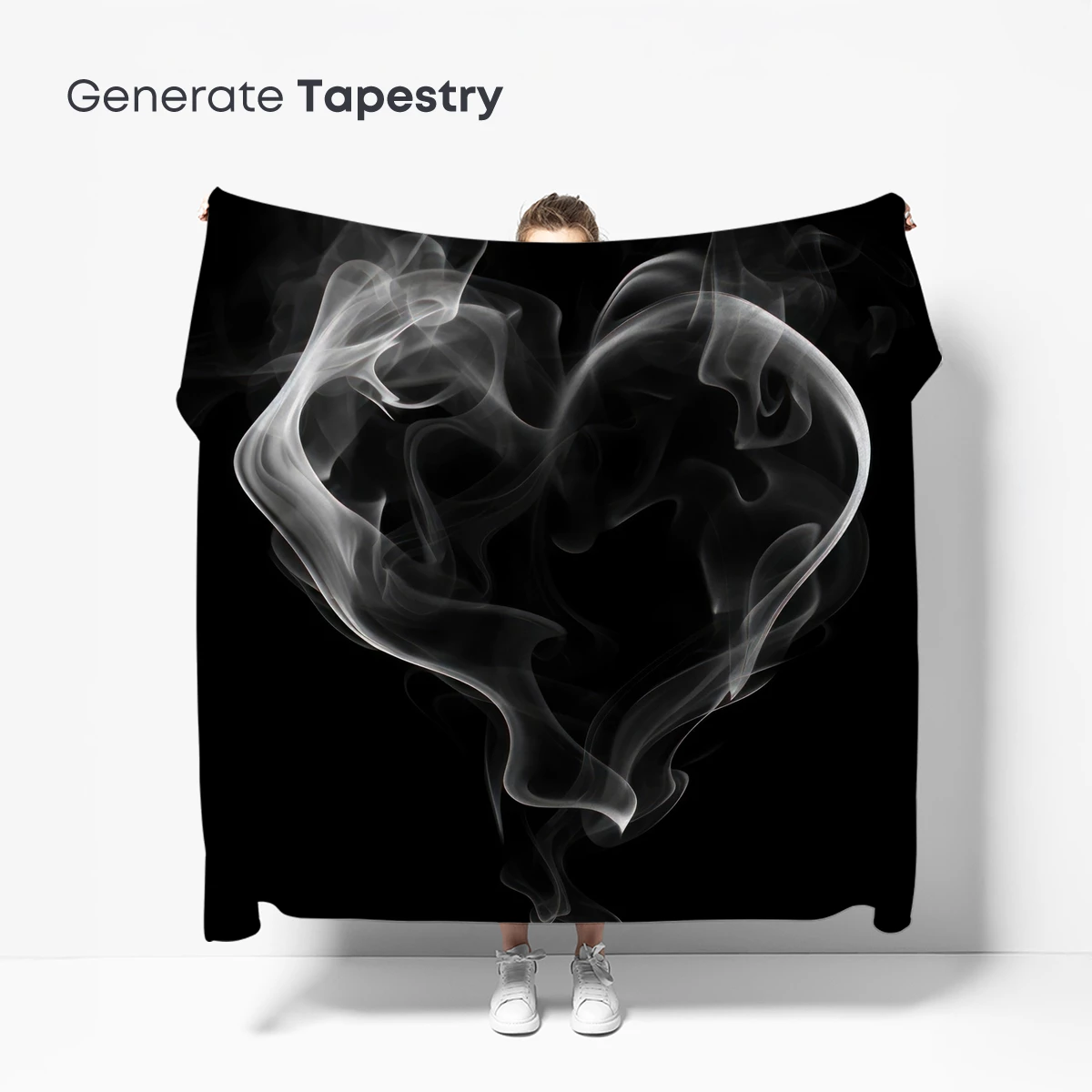 Ethereal Smoke Heart: A Dance of Love and Mystery - Image 5