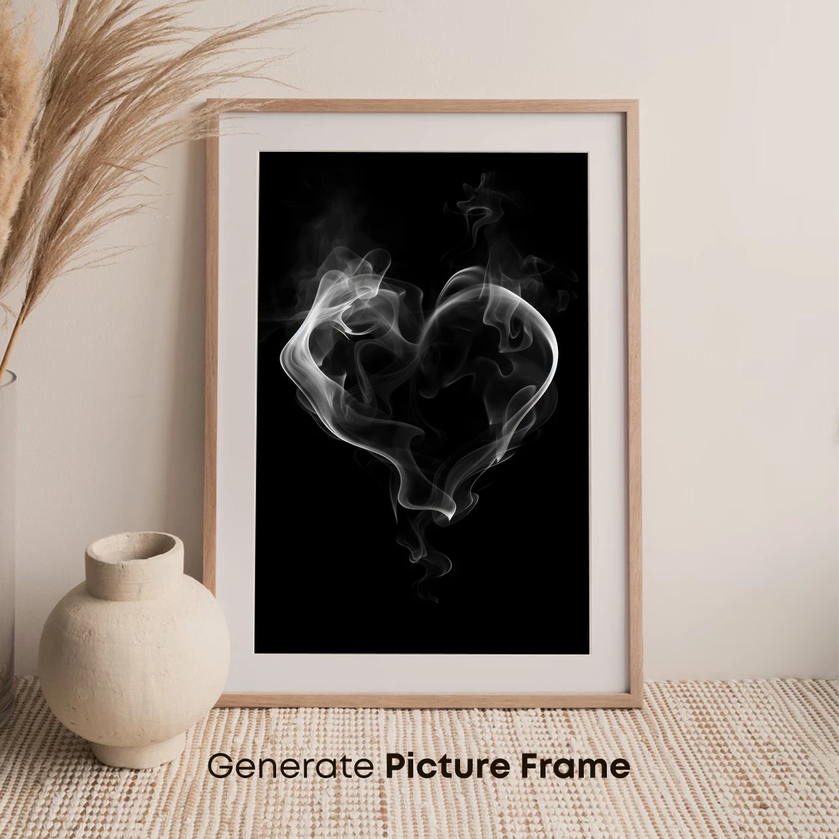 Ethereal Smoke Heart: A Dance of Love and Mystery - Image 7