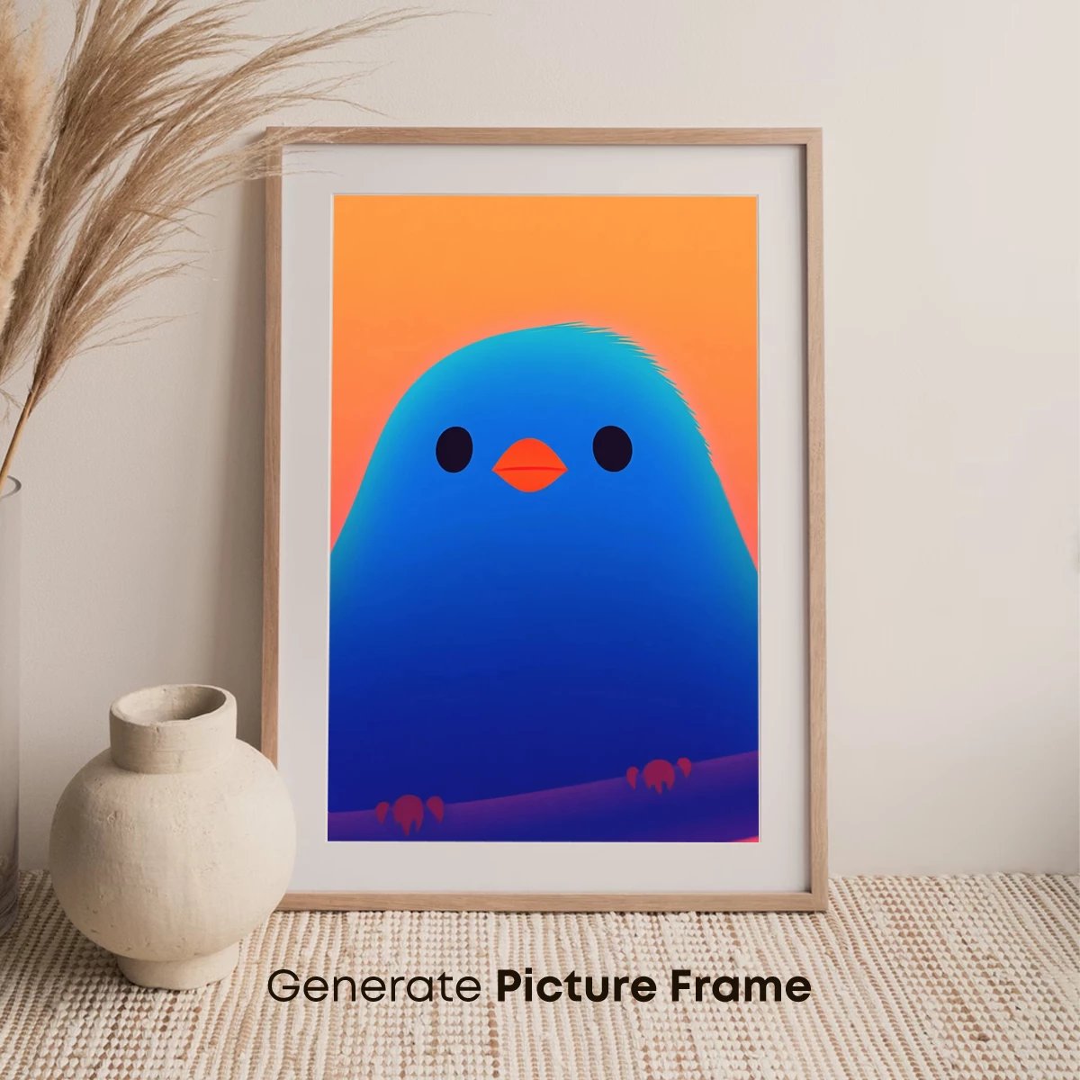 Chill Blue Bird at Sunset Glow - Image 7