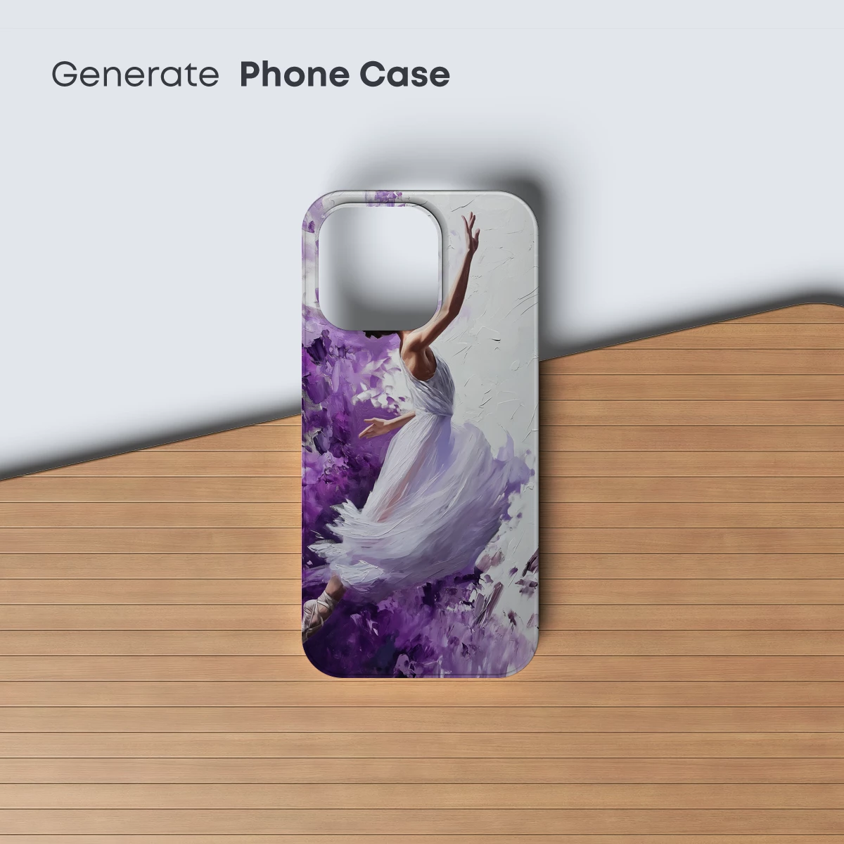 Ethereal Ballet: Purple Brushstrokes in Motion - Image 3