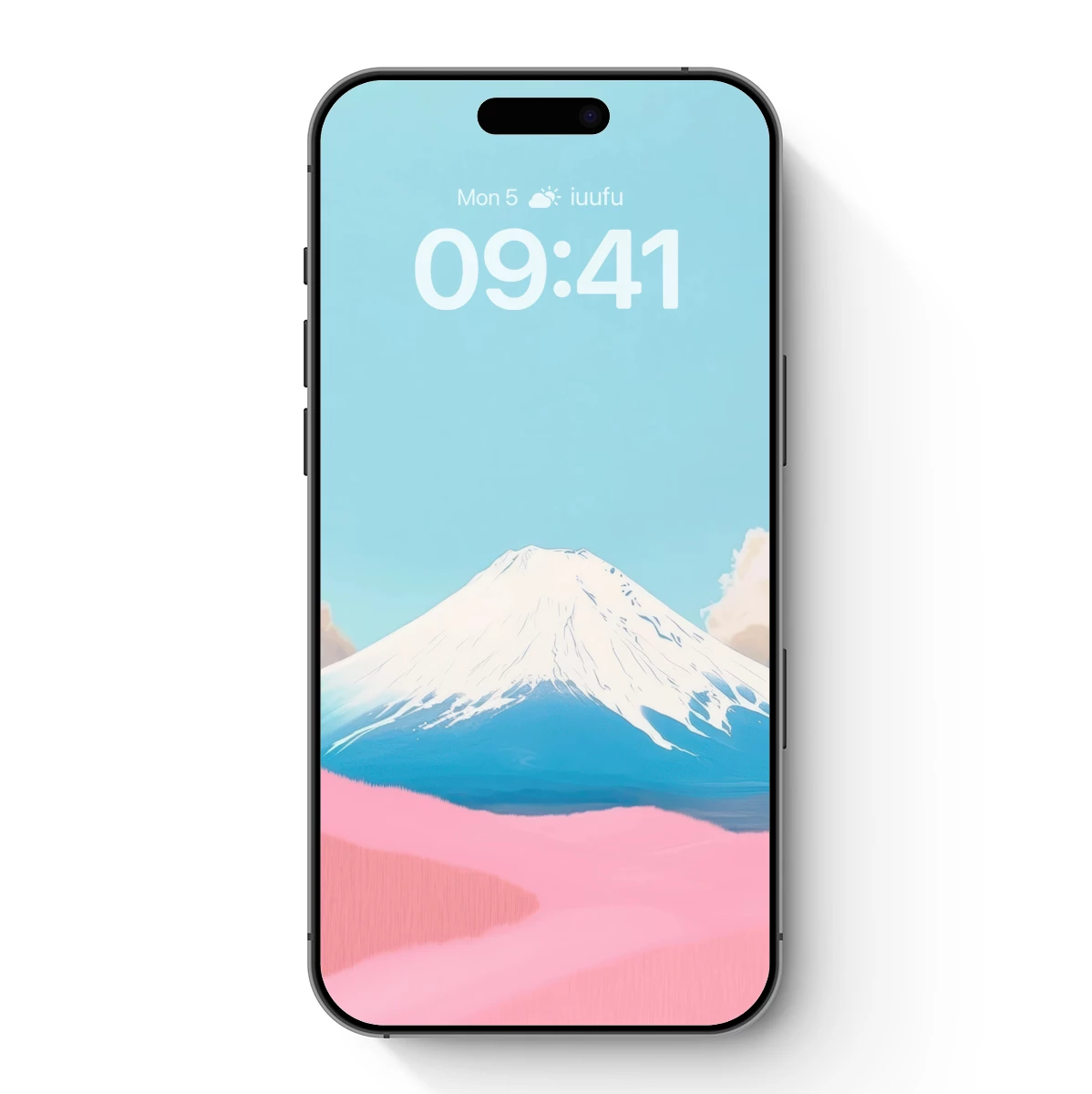 Futuristic Fuji: Pink Sands and Azure Skies