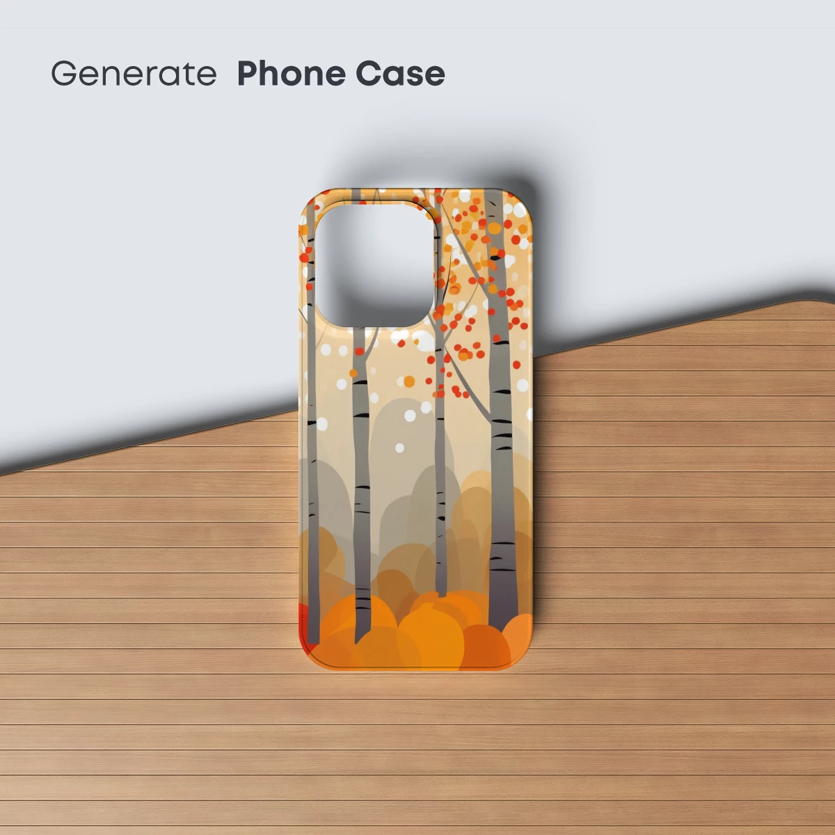 Autumn Birch Symphony: Vibrant Forest Canopy - Image 3