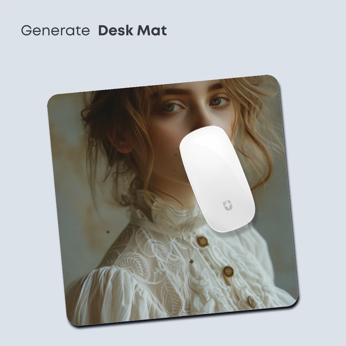 Elegant Victorian Muse in White Lace - Image 4