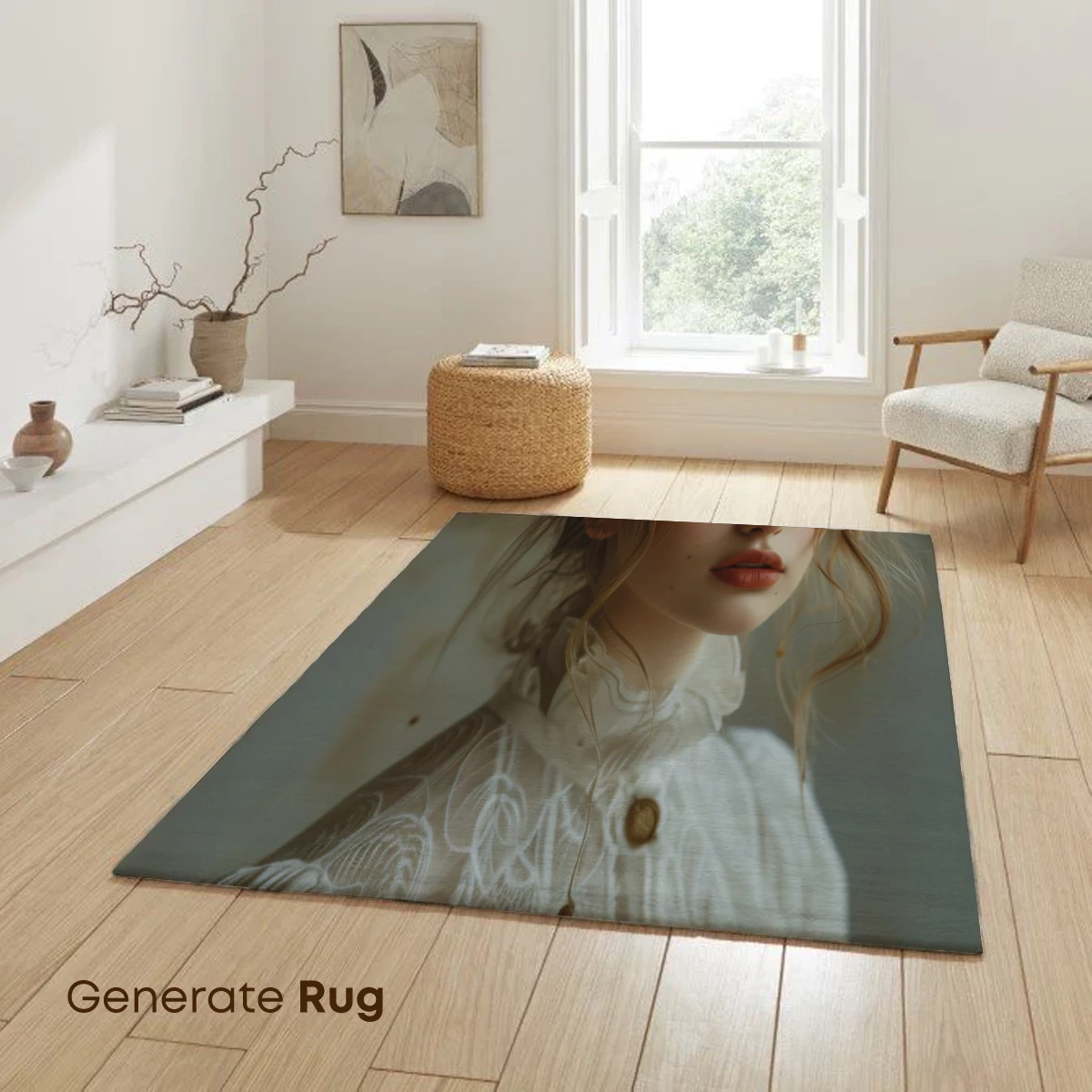 Elegant Victorian Muse in White Lace - Image 6