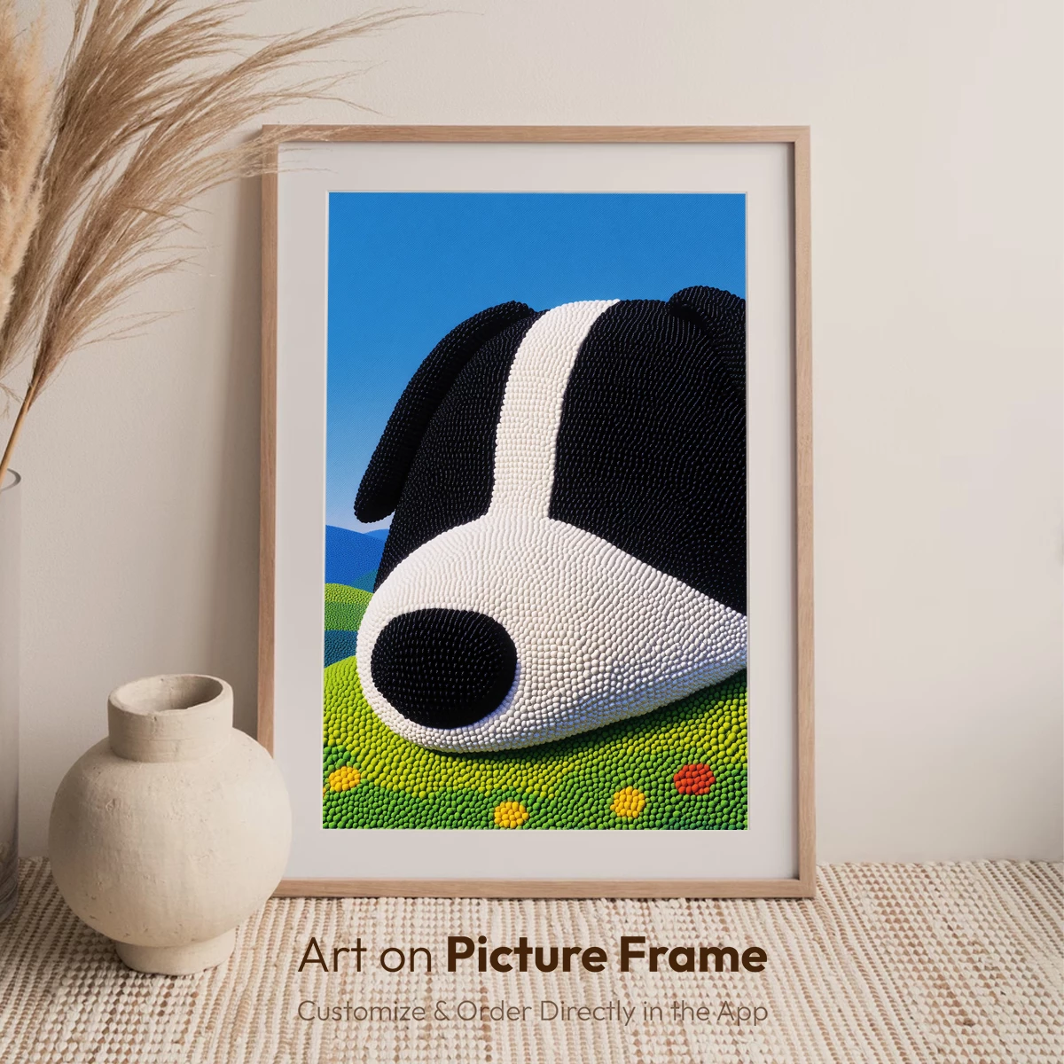 Dot Art Dog: Vibrant Pixelated Pooch - Image 7
