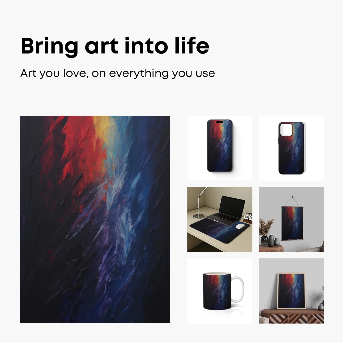 Abstract Inferno: Fusion of Flames and Shadows