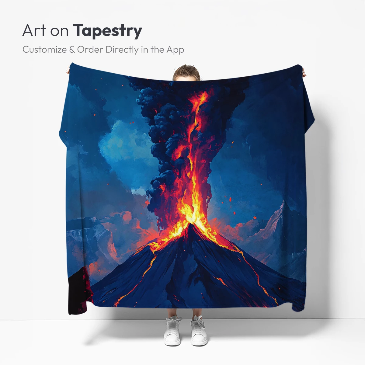 Erupting Volcano: Inferno in the Night Sky - Image 5