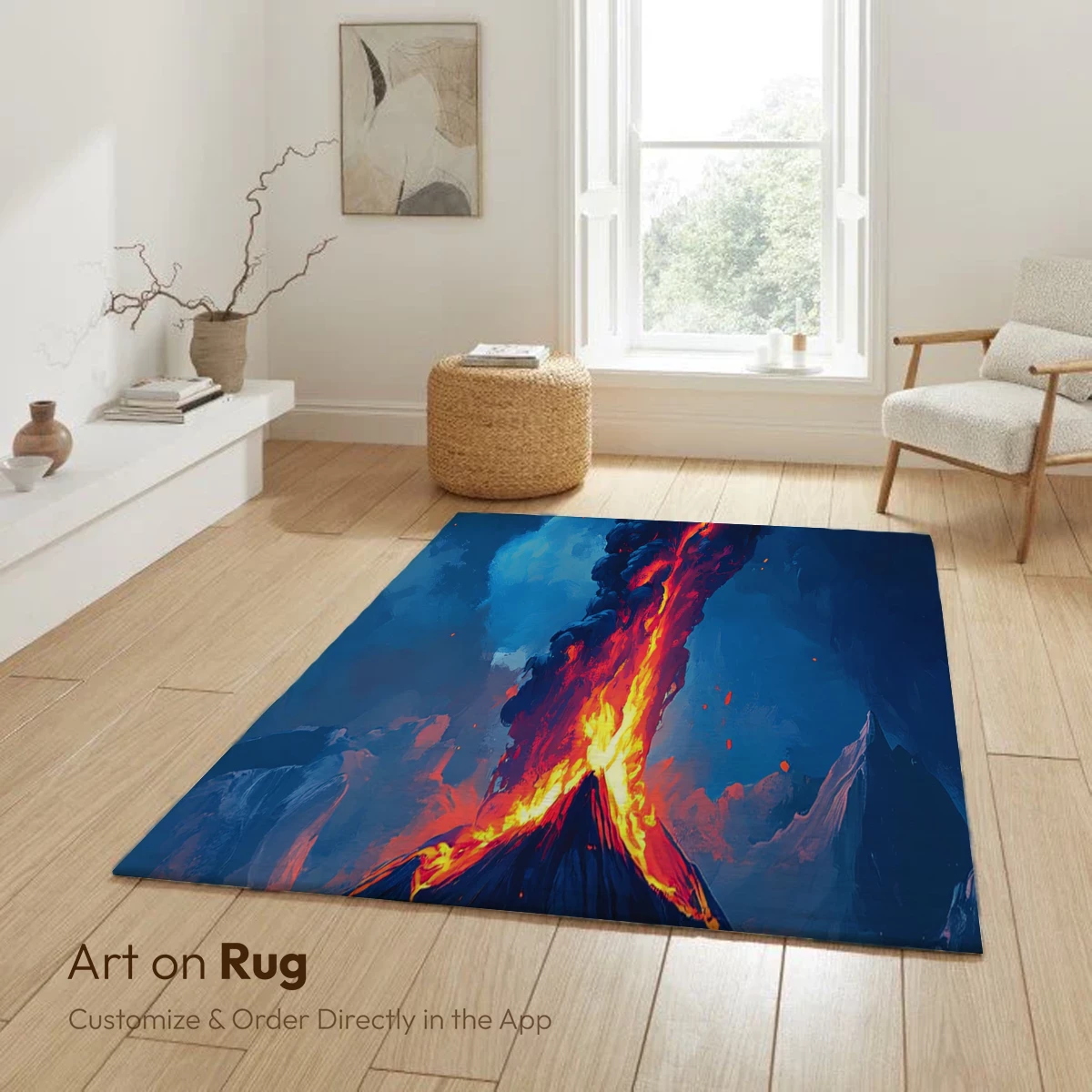 Erupting Volcano: Inferno in the Night Sky - Image 6