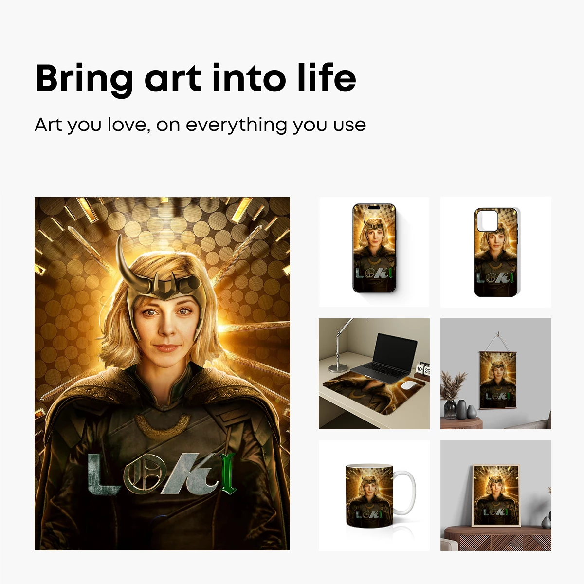 Epic Loki: Golden Halo and Cosmic Armor - Image 2