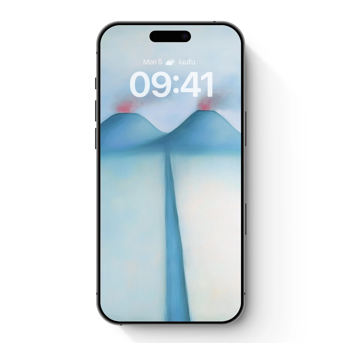 Eternal Twin Peaks: Abstract Volcanic Serenity