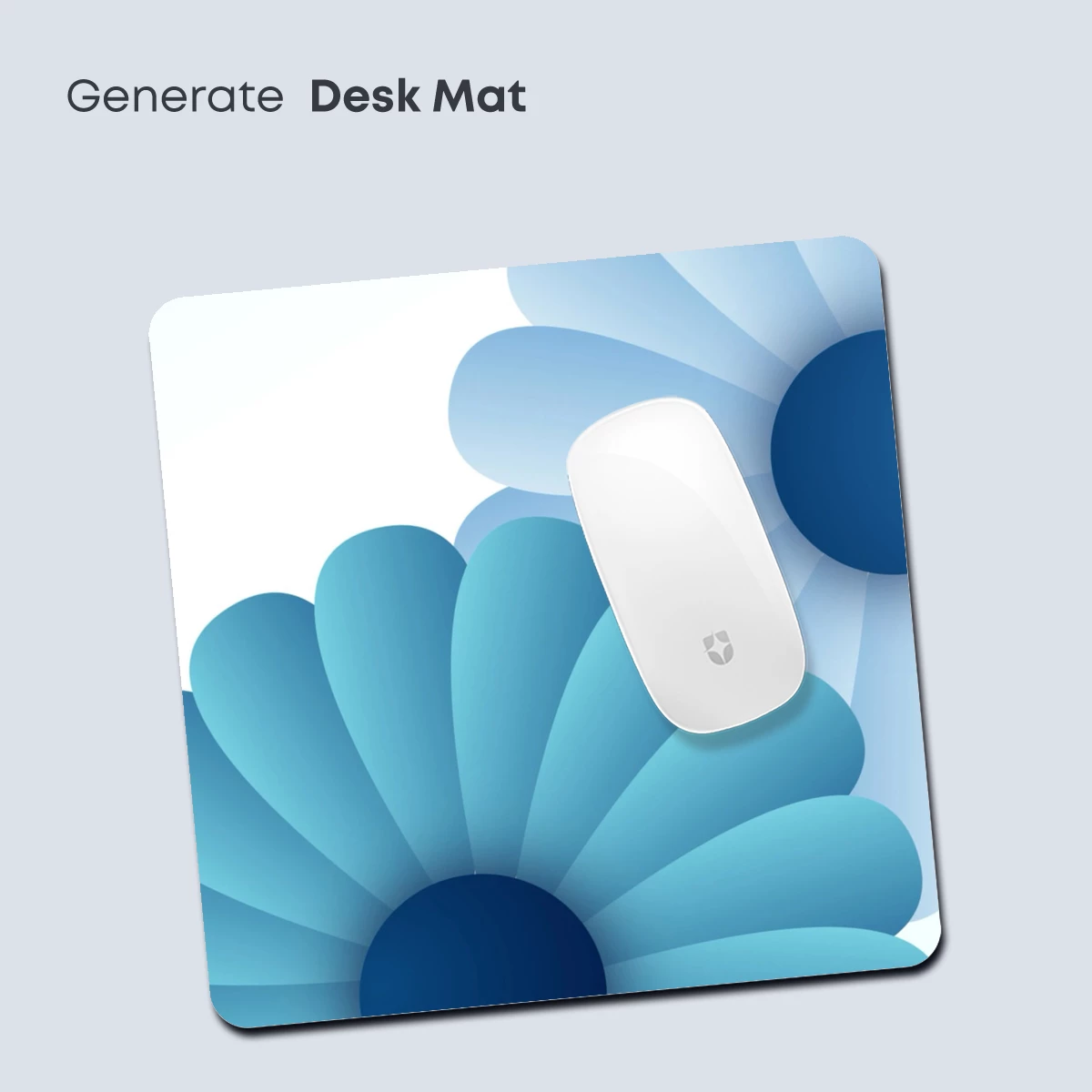 Blue Bloom Elegance: Abstract Floral Artistry - Image 4