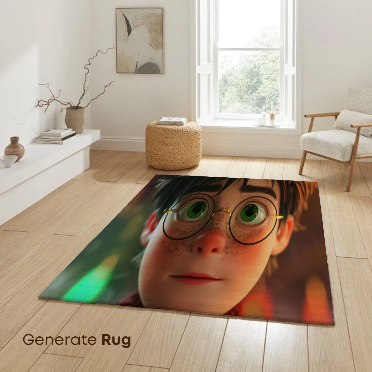 Enchanted Wizard in Vibrant Robes: A Magical Cartoon Portrait - Image 6