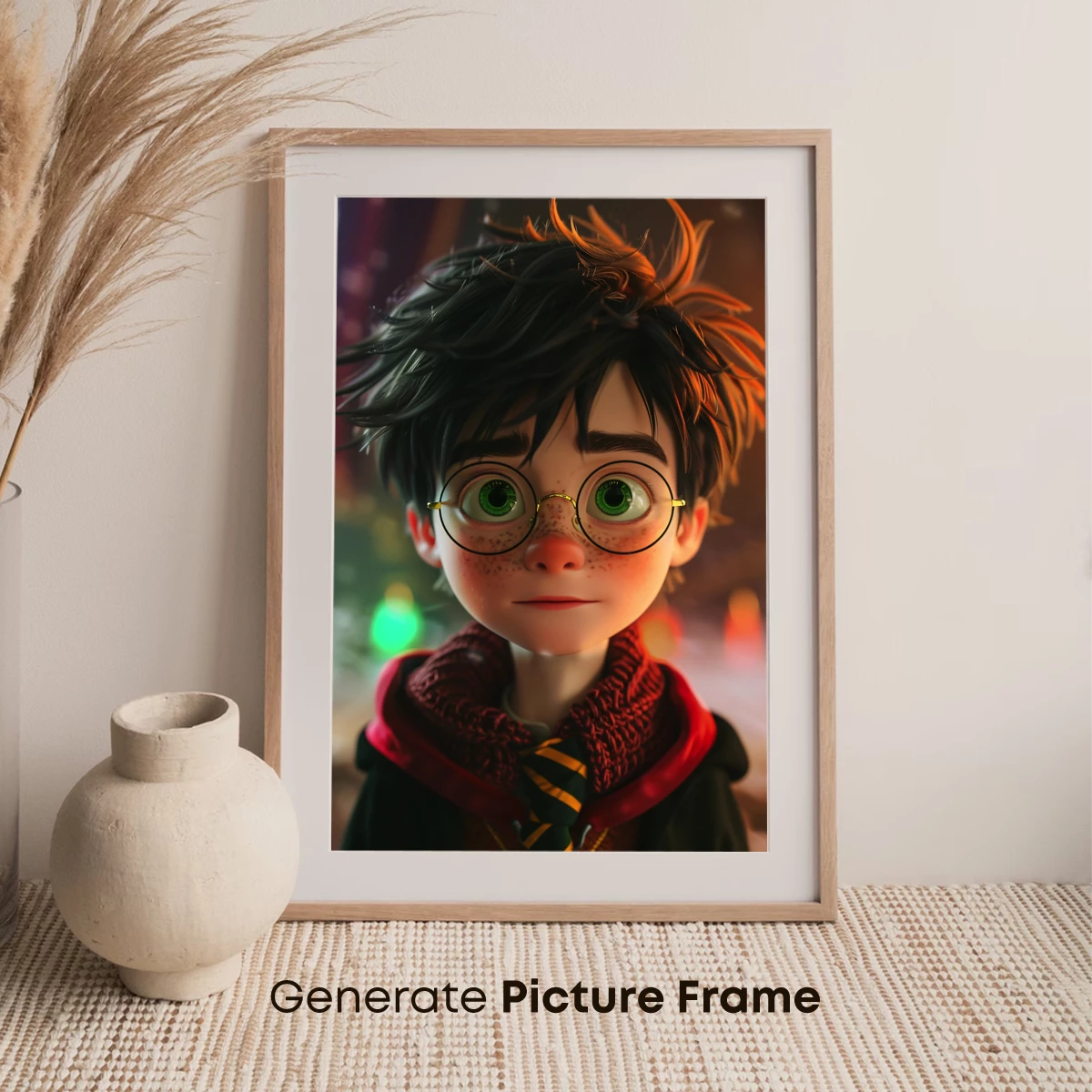 Enchanted Wizard in Vibrant Robes: A Magical Cartoon Portrait - Image 7