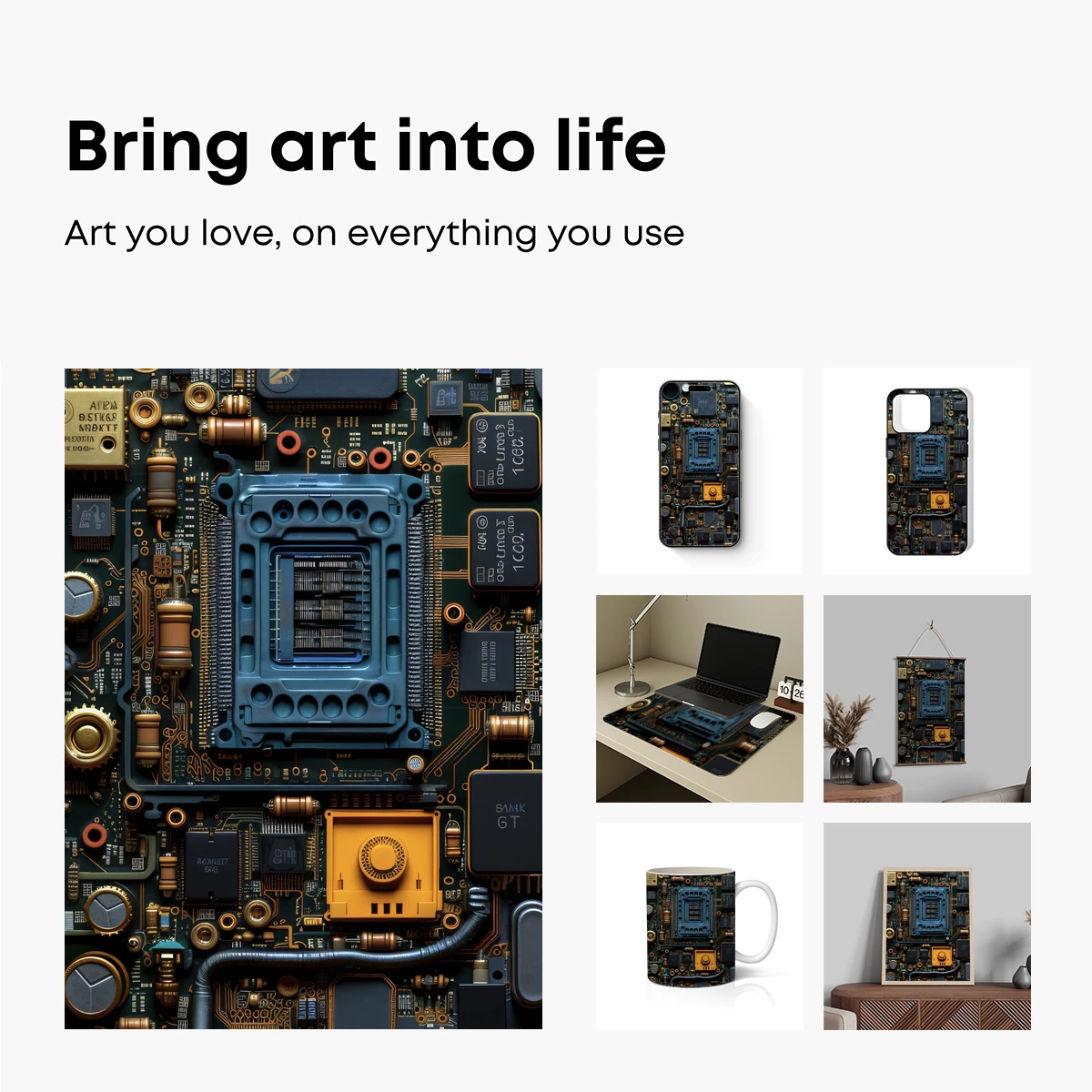 Cybernetic Circuit Symphony: A Futuristic Tech Art Odyssey - Image 2