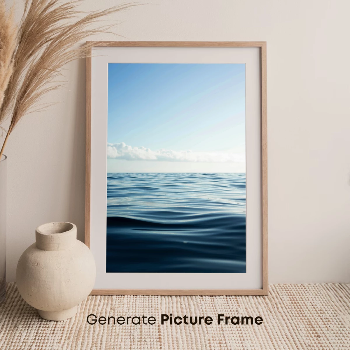 Calm Horizon: Serene Ocean Waves Under Soft Sky - Image 7