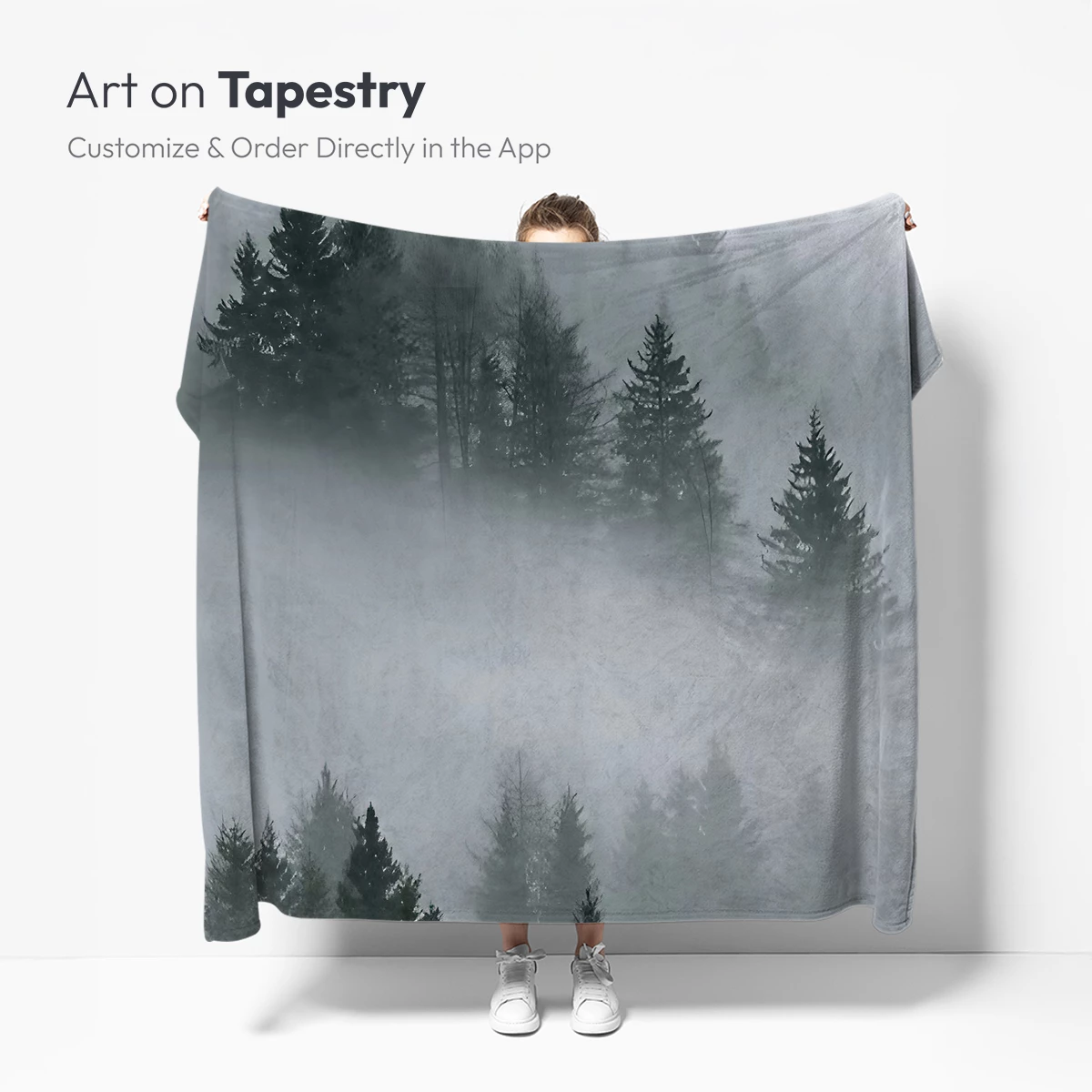 Misty Pine Canopy: A Veil of Silence - Image 5