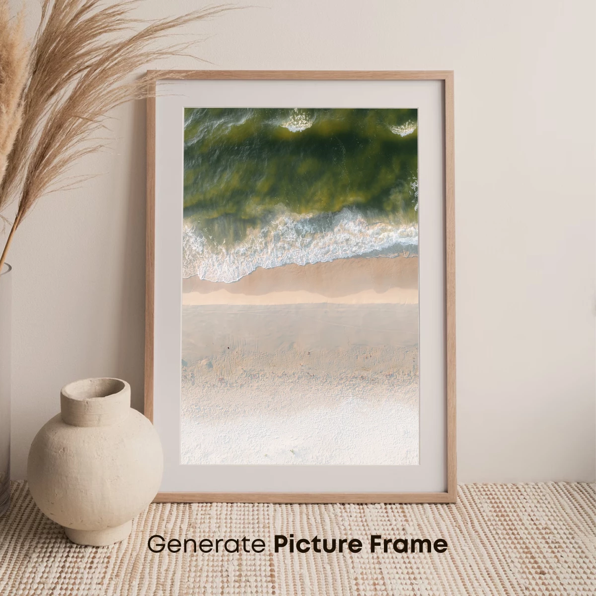 Aerial Serenity: Ocean Waves Meet Sandy Shores - Image 7