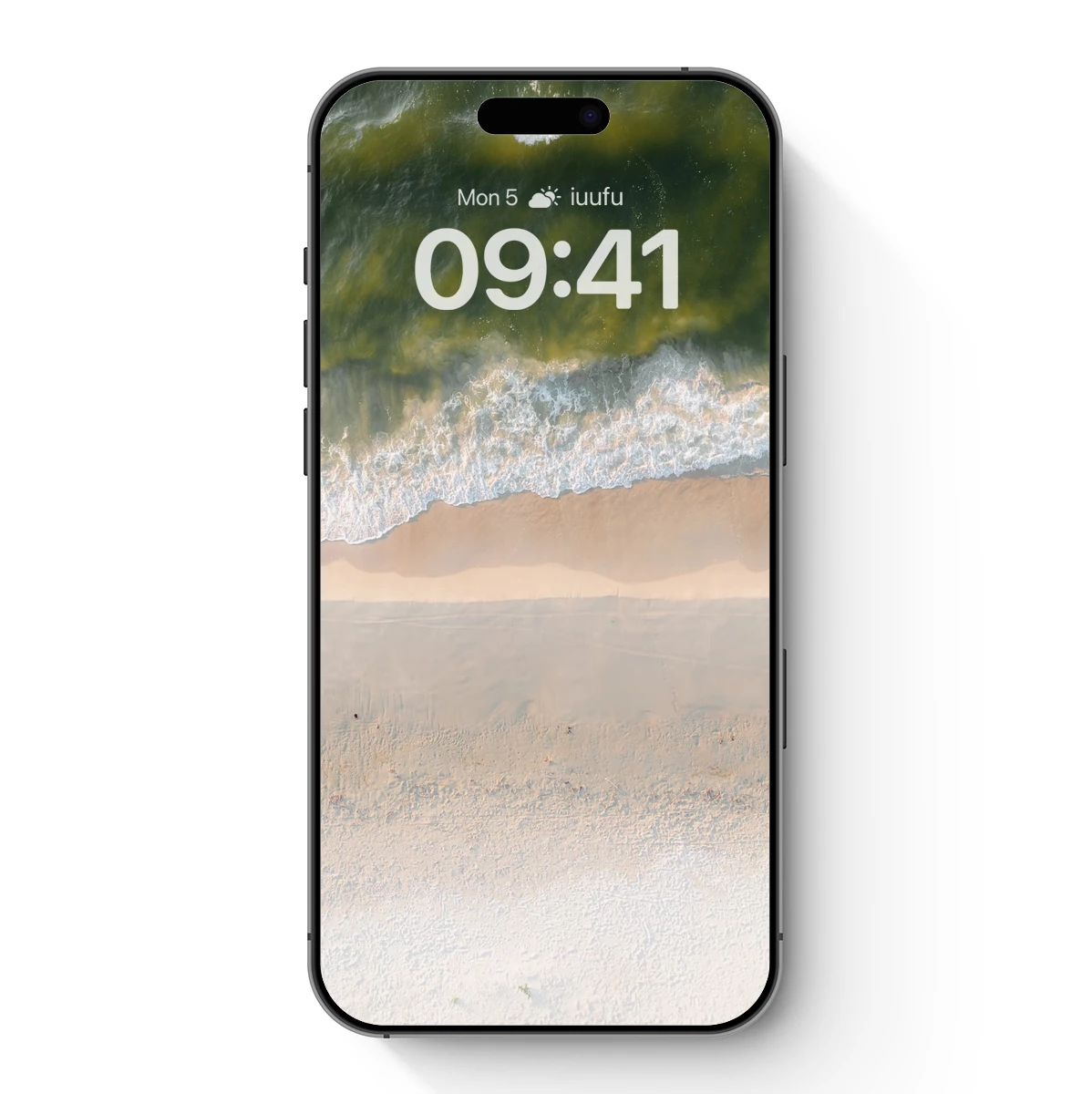 Aerial Serenity: Ocean Waves Meet Sandy Shores