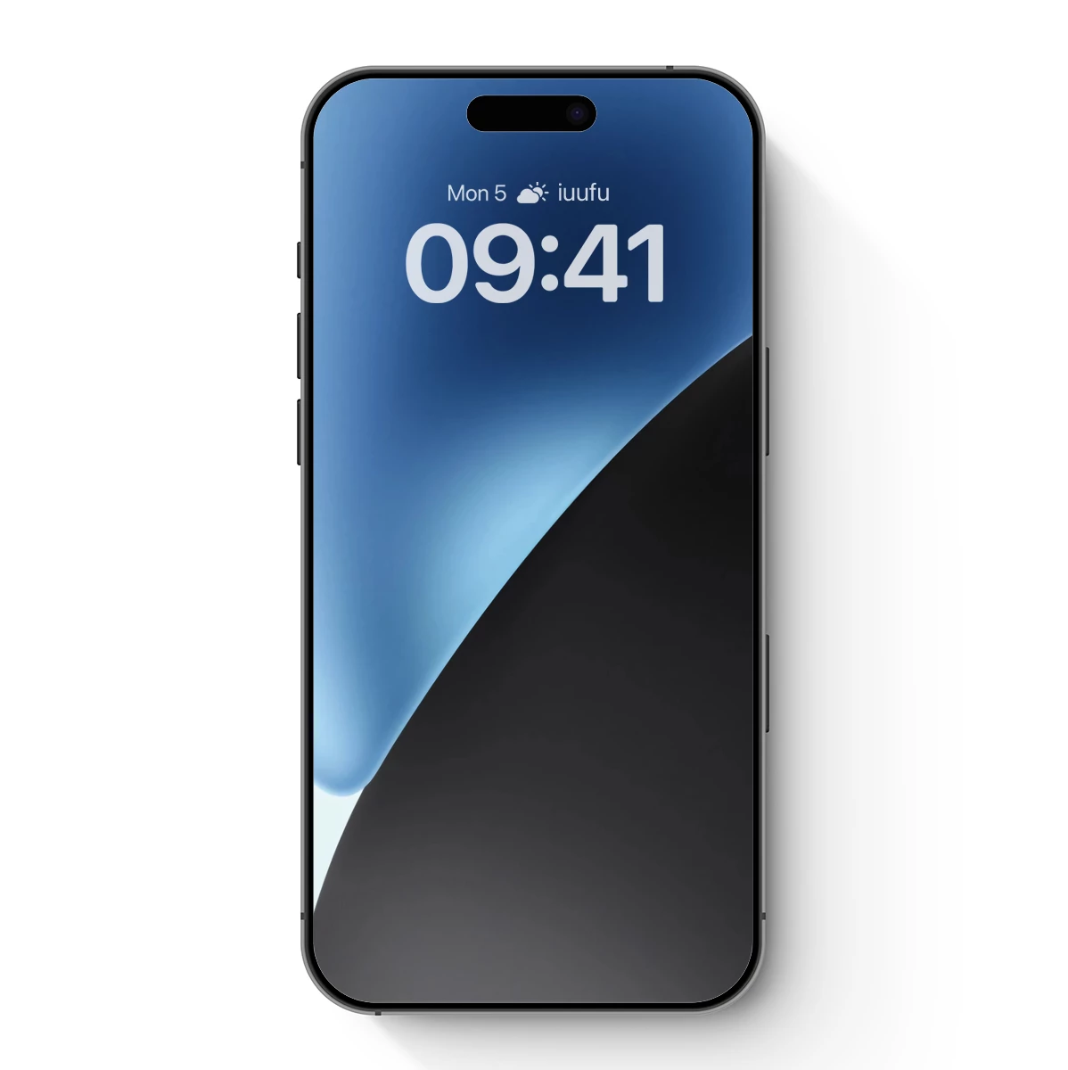 Eclipse of Serenity: Abstract Blue and Black Harmony