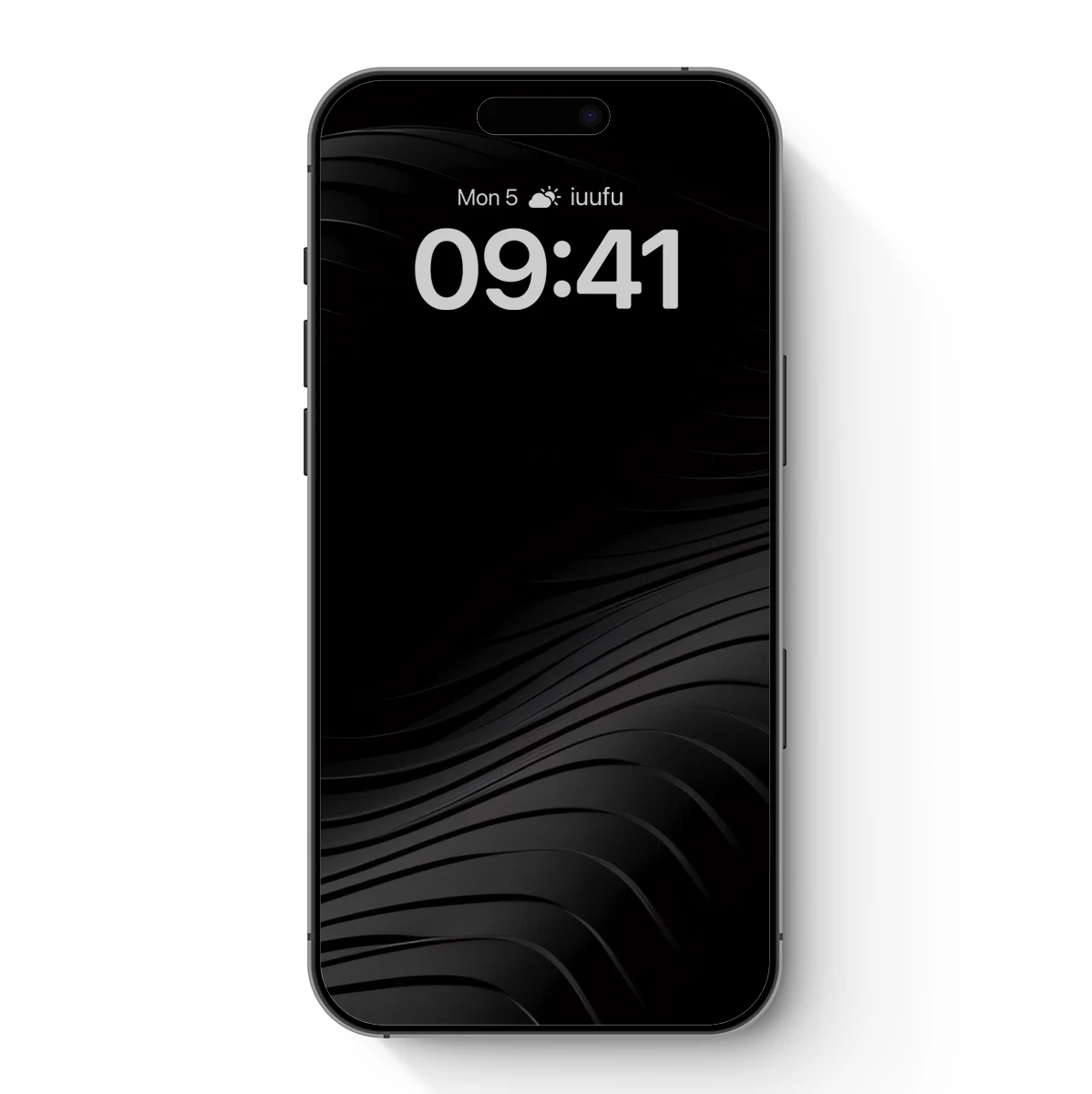 Elegant Black Waves: Abstract Minimalist Art