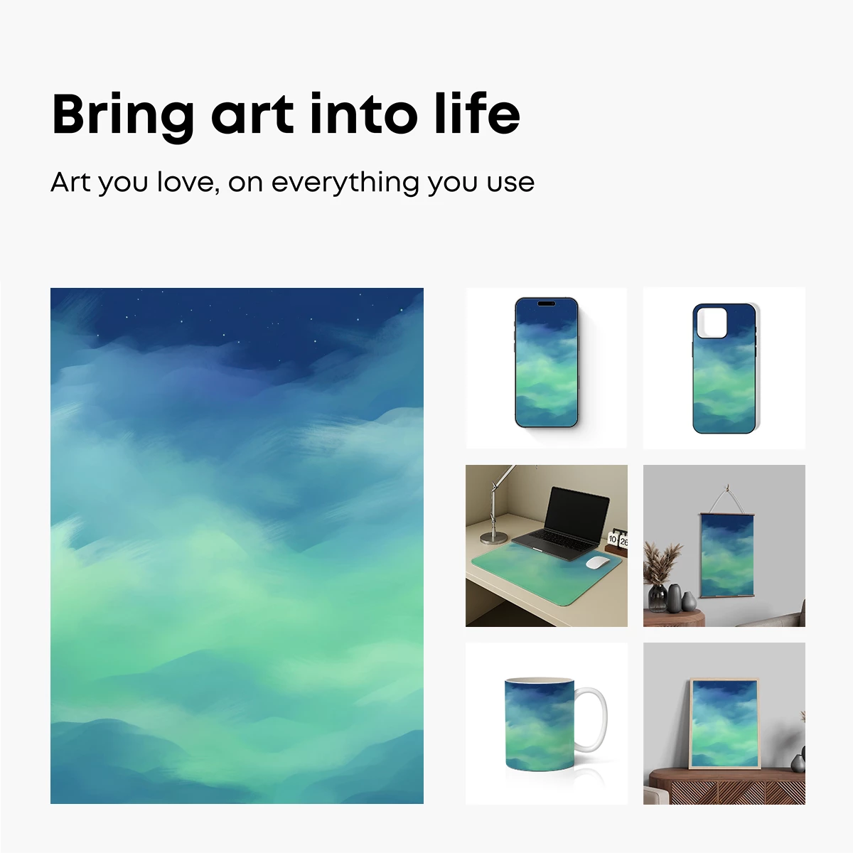 Aurora Over Midnight Mountains - Image 2