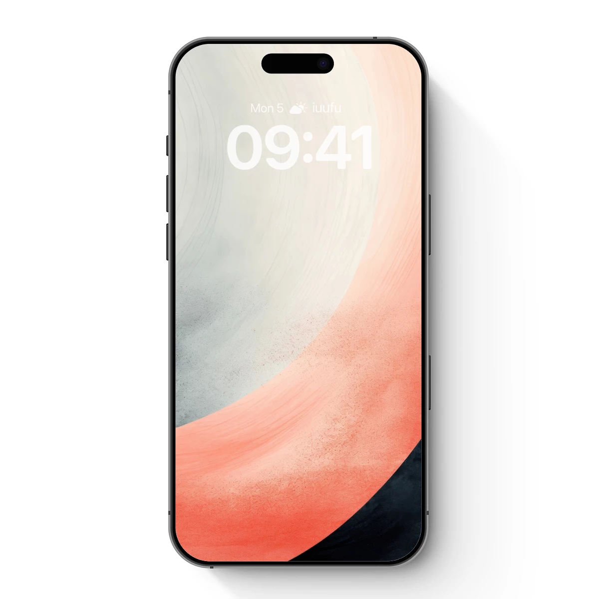 Abstract Coral Wave: Minimalist Elegance