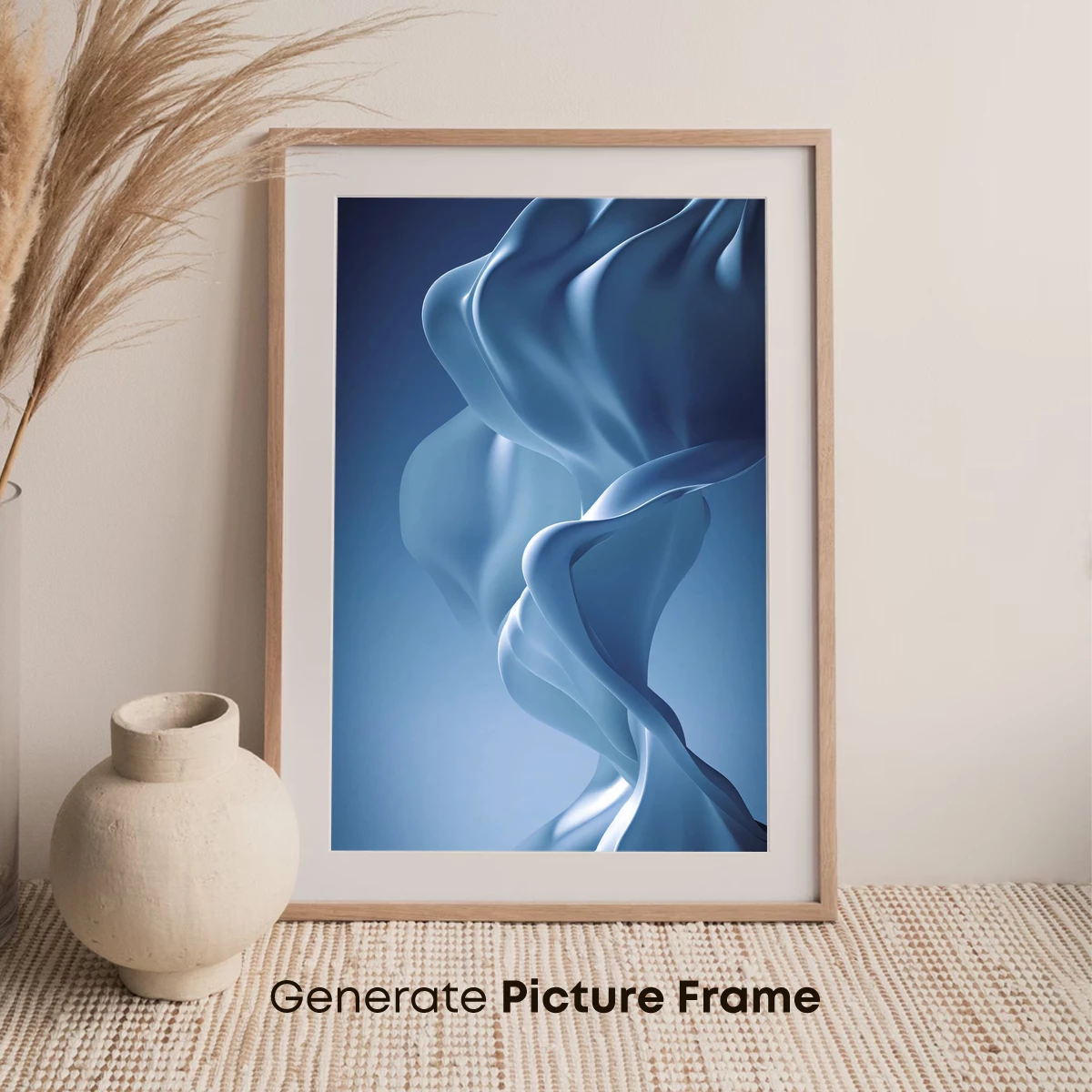 Ethereal Blue Waves: A Sculptural Odyssey - Image 7