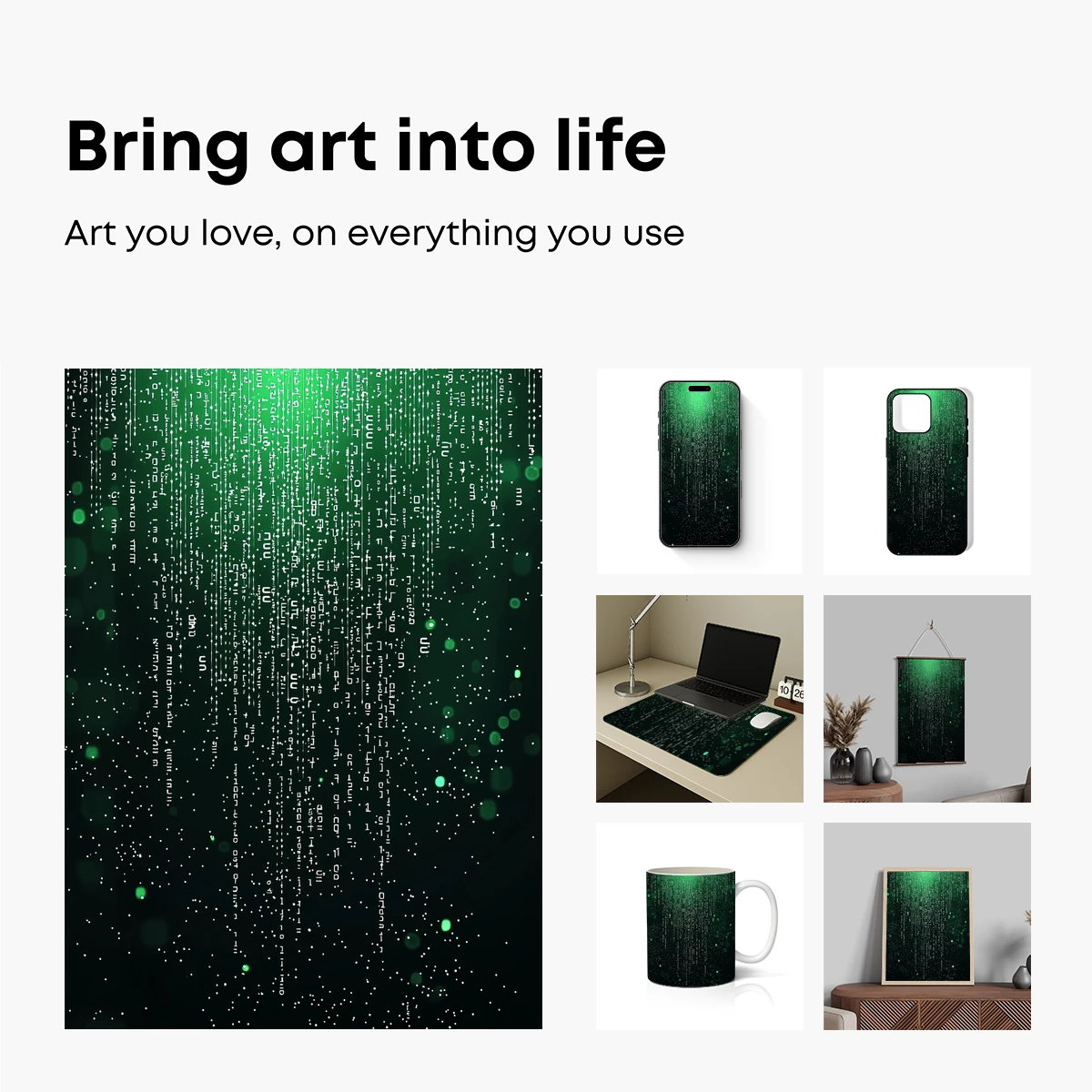 Matrix Code Rain: Digital Green Symphony - Image 2