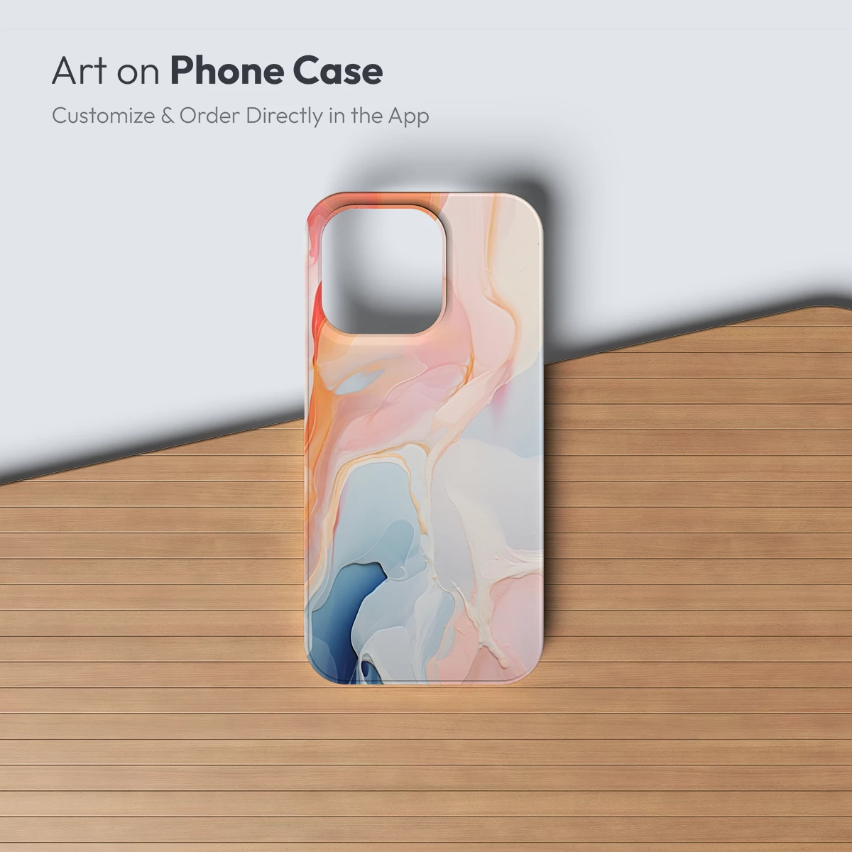 Fluid Dawn: Abstract Fusion of Pastel Hues - Image 3