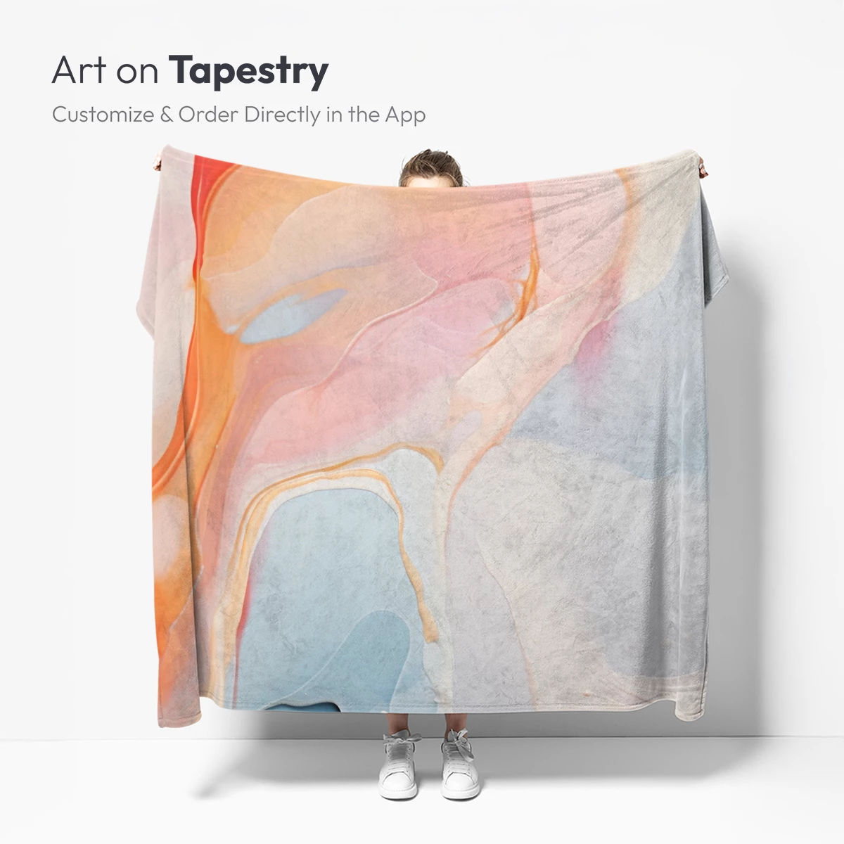 Fluid Dawn: Abstract Fusion of Pastel Hues - Image 5