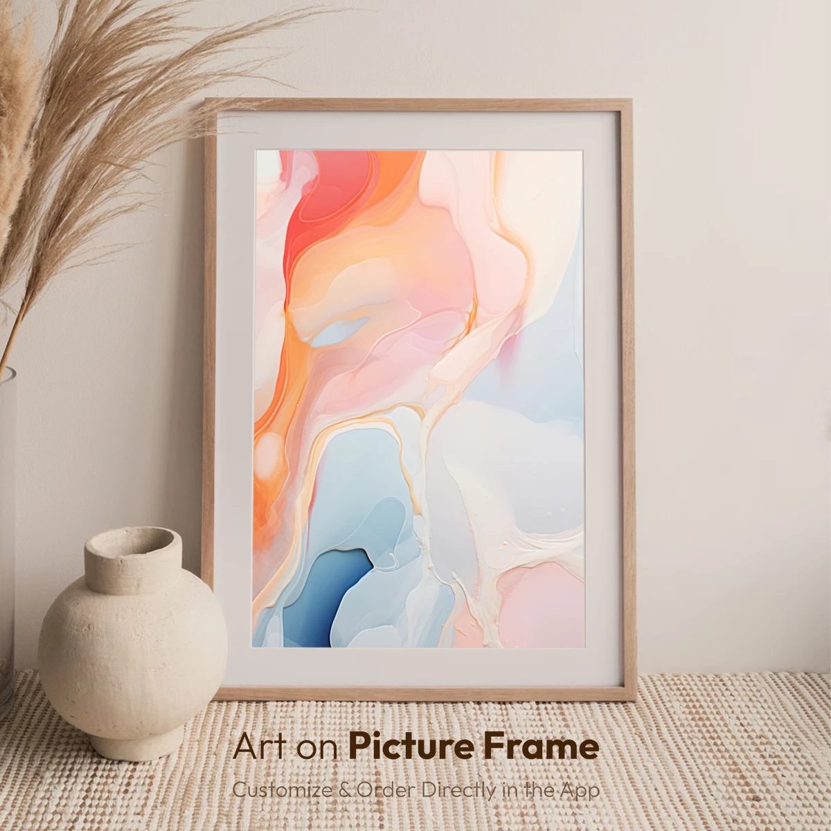 Fluid Dawn: Abstract Fusion of Pastel Hues - Image 7