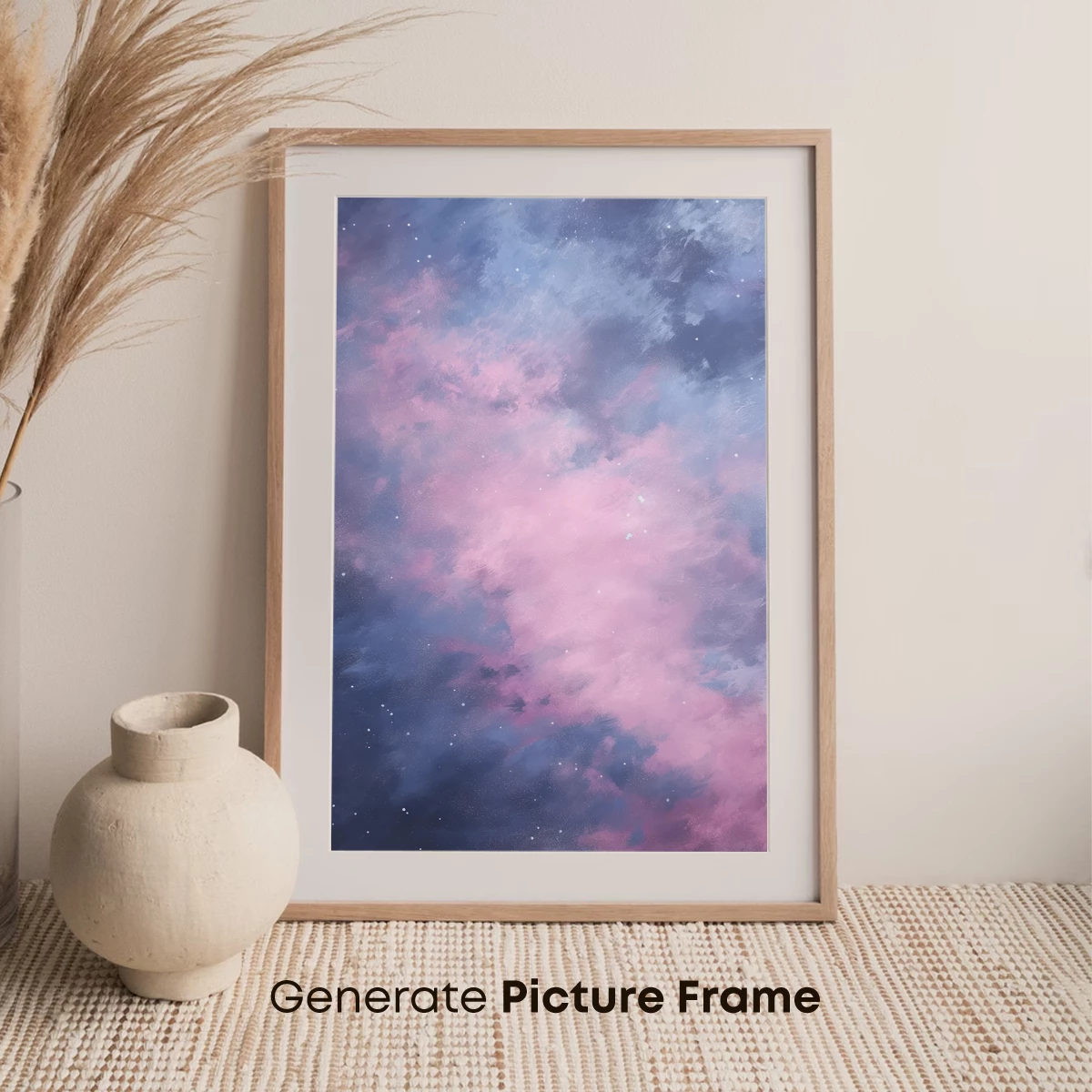 Cosmic Pink Nebula: Dreamy Space Art - Image 7
