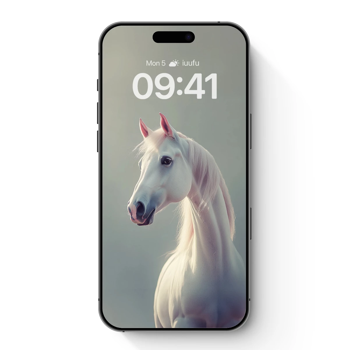 Ethereal White Stallion: Grace in Motion